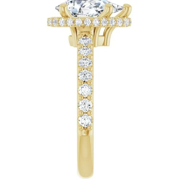 Hidden Halo-Style Engagement Ring Image 4 Futer Bros Jewelers York, PA