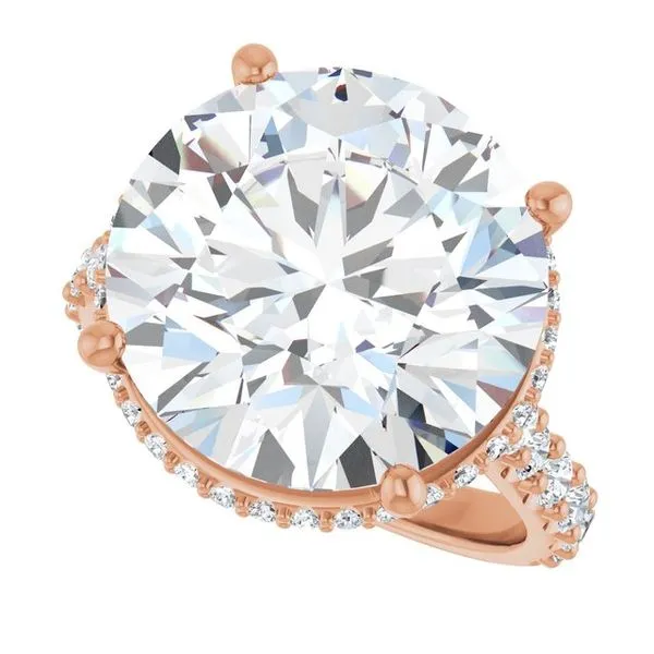 Hidden Halo-Style Engagement Ring Image 5 J. West Jewelers Round Rock, TX