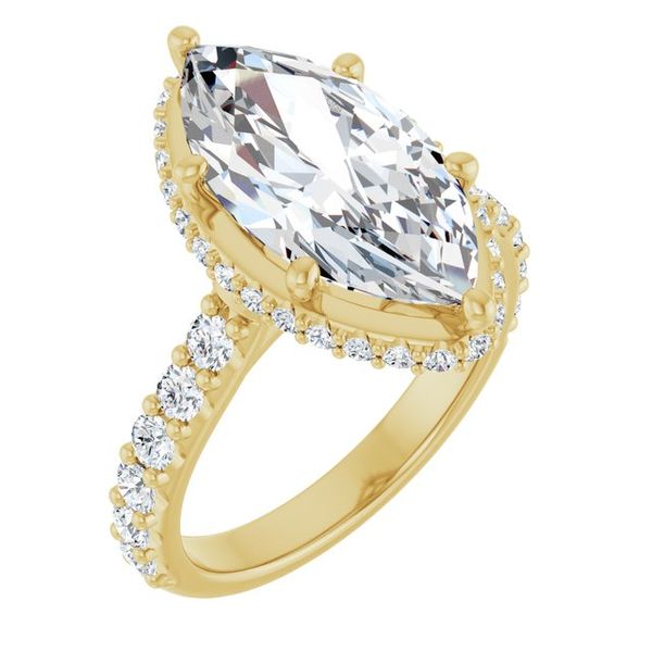 Hidden Halo-Style Engagement Ring