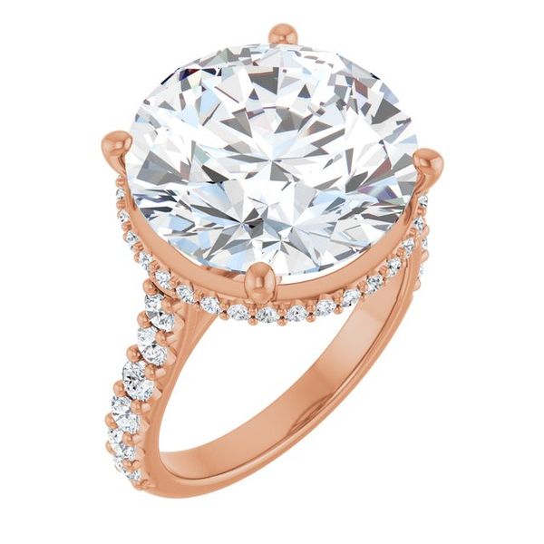 Hidden Halo-Style Engagement Ring