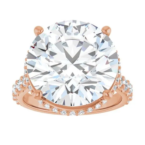 Hidden Halo-Style Engagement Ring Image 3 Ocean View Jewelers Millville, DE