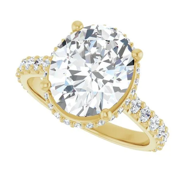 Hidden Halo-Style Engagement Ring Image 5 Raleigh Diamond Fine Jewelry Raleigh, NC