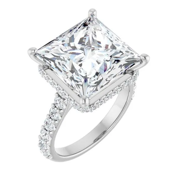Hidden Halo-Style Engagement Ring