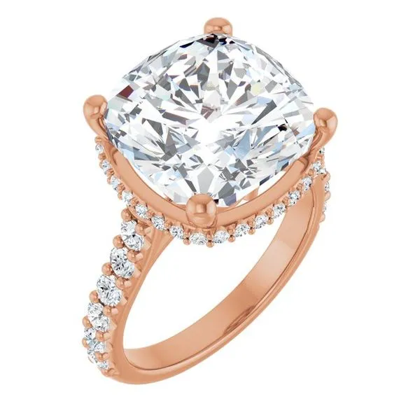 Hidden Halo-Style Engagement Ring Vulcan's Forge LLC KANSAS CITY, MO