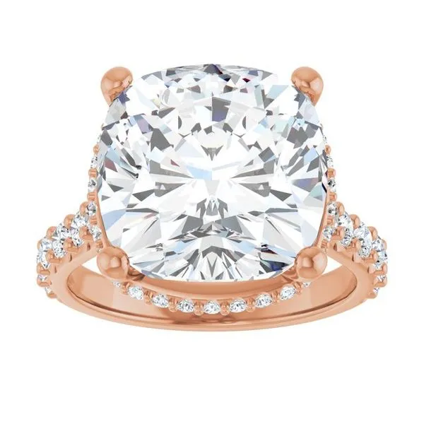 Hidden Halo-Style Engagement Ring Image 3 Ocean View Jewelers Millville, DE