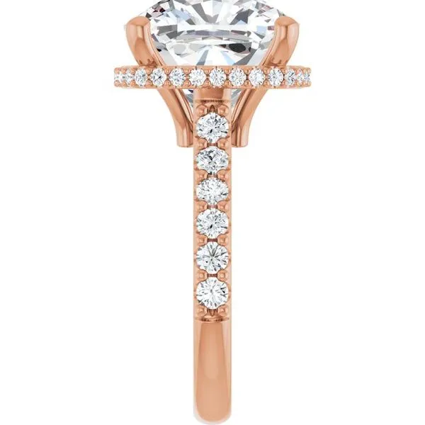 Hidden Halo-Style Engagement Ring Image 4 J. West Jewelers Round Rock, TX