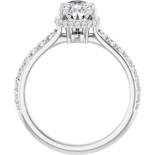 Hidden Halo-Style Engagement Ring Image 2 Don's Jewelry & Design Washington, IA