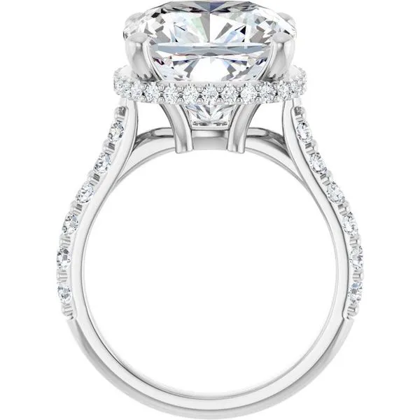 Hidden Halo-Style Engagement Ring Image 2 Michael Szwed Jewelers Longmeadow, MA