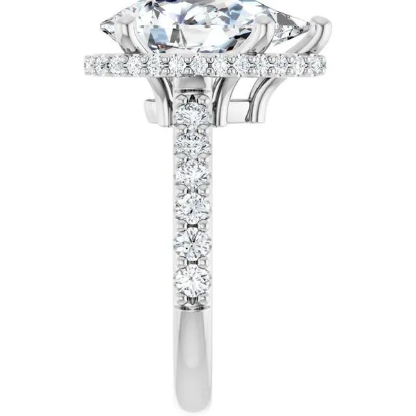 Hidden Halo-Style Engagement Ring Image 4 JF Jones Jewelers Rochester, NY