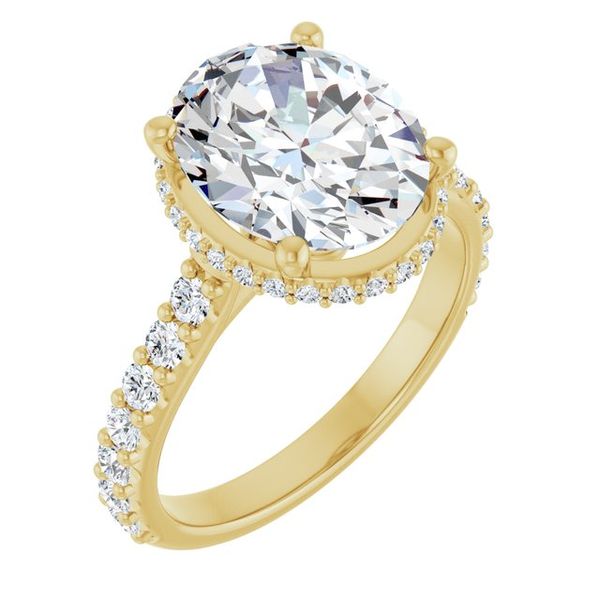 Hidden Halo-Style Engagement Ring