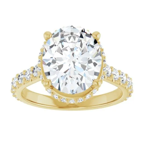 Hidden Halo-Style Engagement Ring Image 3 Futer Bros Jewelers York, PA