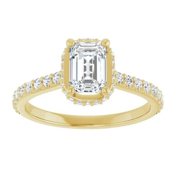 Hidden Halo-Style Engagement Ring Image 3 The Jewelry Source El Segundo, CA