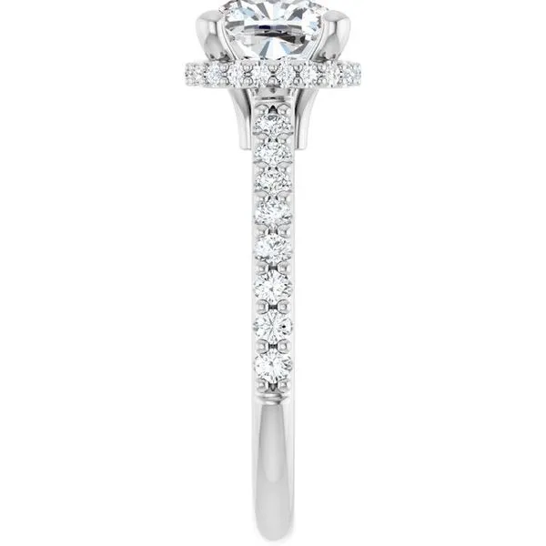 Hidden Halo-Style Engagement Ring Image 4 Don's Jewelry & Design Washington, IA