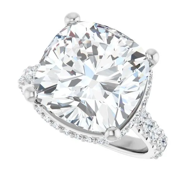 Hidden Halo-Style Engagement Ring Image 5 Vulcan's Forge LLC KANSAS CITY, MO