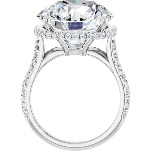 Hidden Halo-Style Engagement Ring Image 2 Ask Design Jewelers Olean, NY