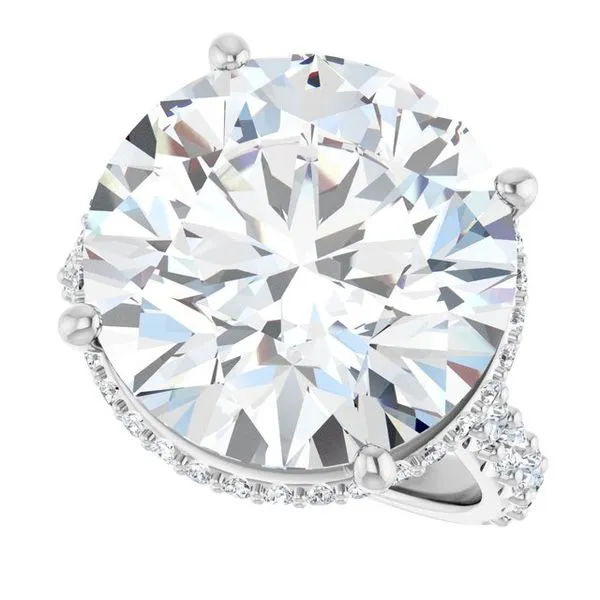 Hidden Halo-Style Engagement Ring Image 5 Ask Design Jewelers Olean, NY