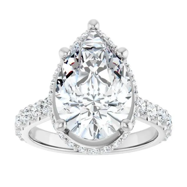 Hidden Halo-Style Engagement Ring Image 3 J. Thomas Jewelers Rochester Hills, MI