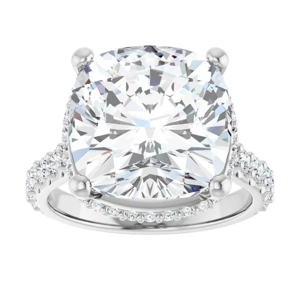 Hidden Halo-Style Engagement Ring Image 3 J. West Jewelers Round Rock, TX