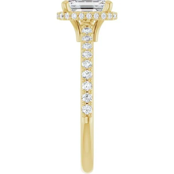 Hidden Halo-Style Engagement Ring Image 4 JF Jones Jewelers Rochester, NY