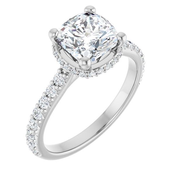 Hidden Halo-Style Engagement Ring