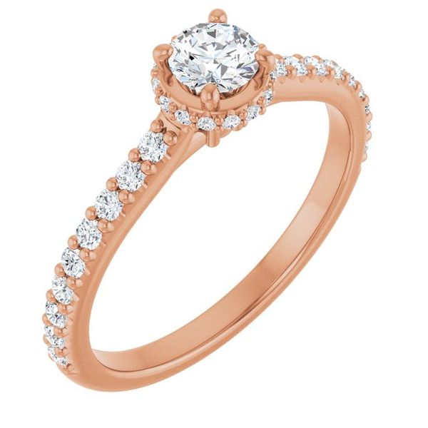 Hidden Halo-Style Engagement Ring