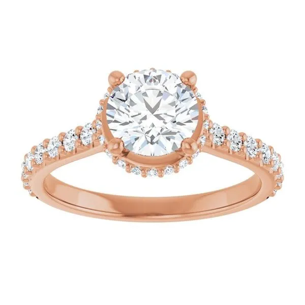 Hidden Halo-Style Engagement Ring Image 3 Vulcan's Forge LLC KANSAS CITY, MO