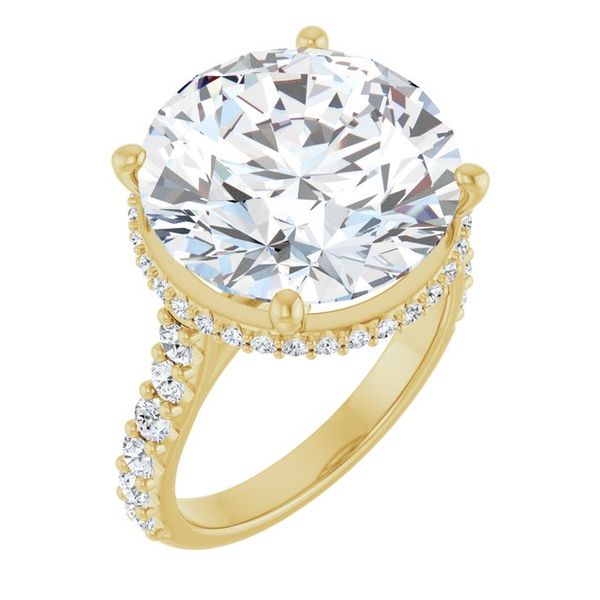 Hidden Halo-Style Engagement Ring