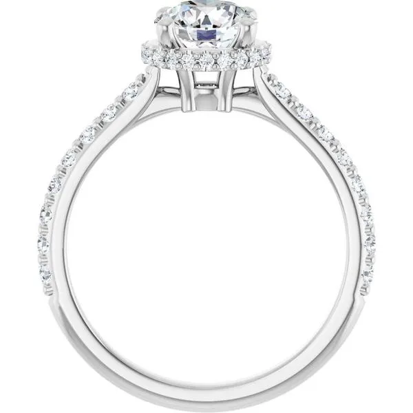 Hidden Halo-Style Engagement Ring Image 2 Don's Jewelry & Design Washington, IA