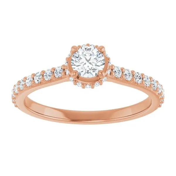 Hidden Halo-Style Engagement Ring Image 3 Futer Bros Jewelers York, PA