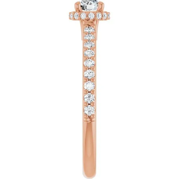 Hidden Halo-Style Engagement Ring Image 4 Don's Jewelry & Design Washington, IA