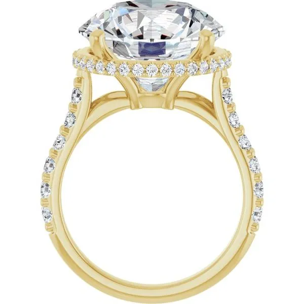 Hidden Halo-Style Engagement Ring Image 2 The Jewelry Source El Segundo, CA