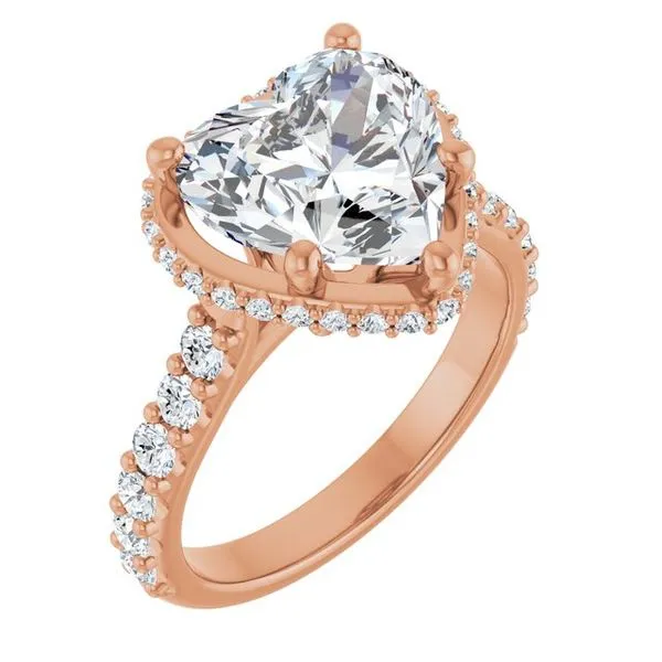 Hidden Halo-Style Engagement Ring Don's Jewelry & Design Washington, IA