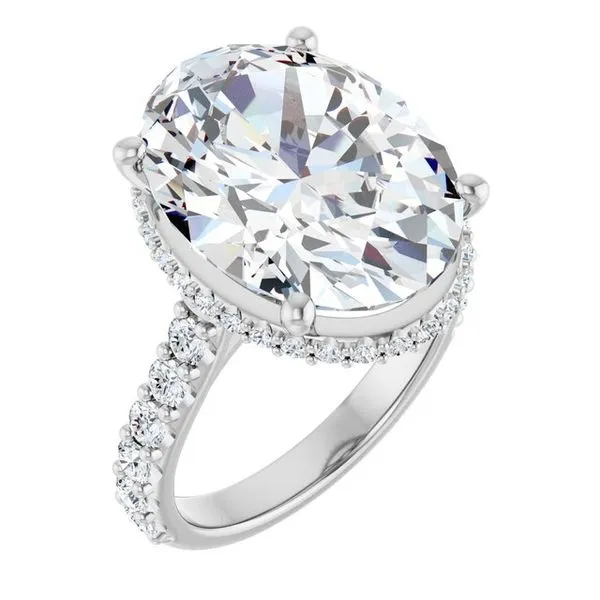 Hidden Halo-Style Engagement Ring