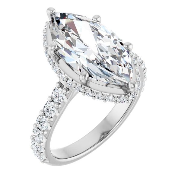 Hidden Halo-Style Engagement Ring