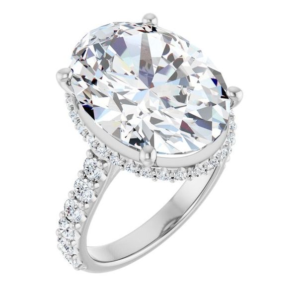 Hidden Halo-Style Engagement Ring