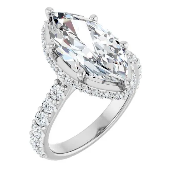 Hidden Halo-Style Engagement Ring