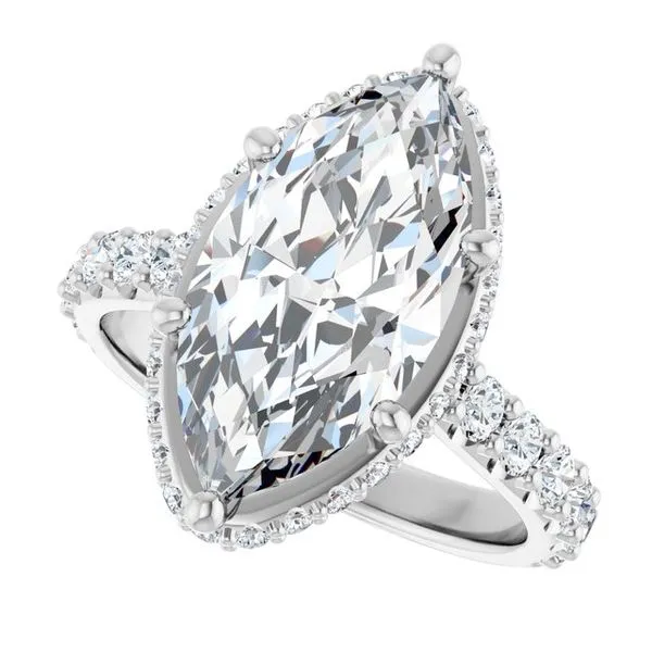 Hidden Halo-Style Engagement Ring Image 5 JF Jones Jewelers Rochester, NY