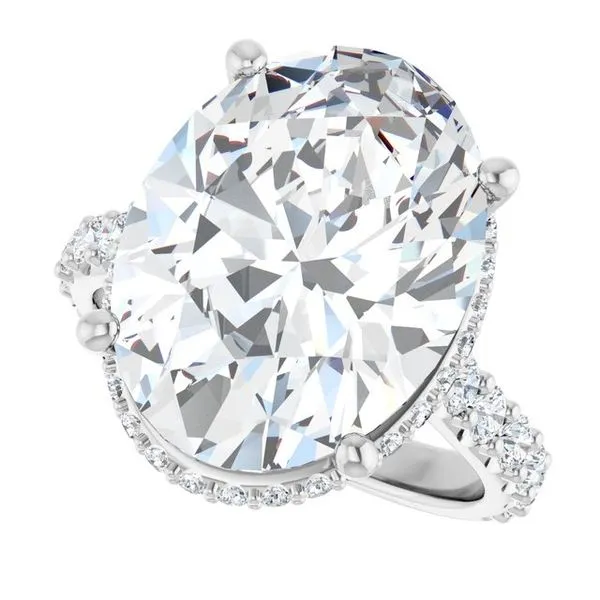 Hidden Halo-Style Engagement Ring Image 5 J. Thomas Jewelers Rochester Hills, MI