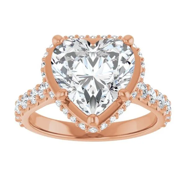 Hidden Halo-Style Engagement Ring Image 3 Futer Bros Jewelers York, PA