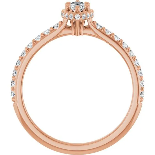 Hidden Halo-Style Engagement Ring Image 2 Don's Jewelry & Design Washington, IA