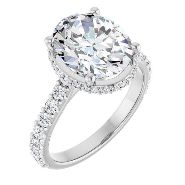 Hidden Halo-Style Engagement Ring