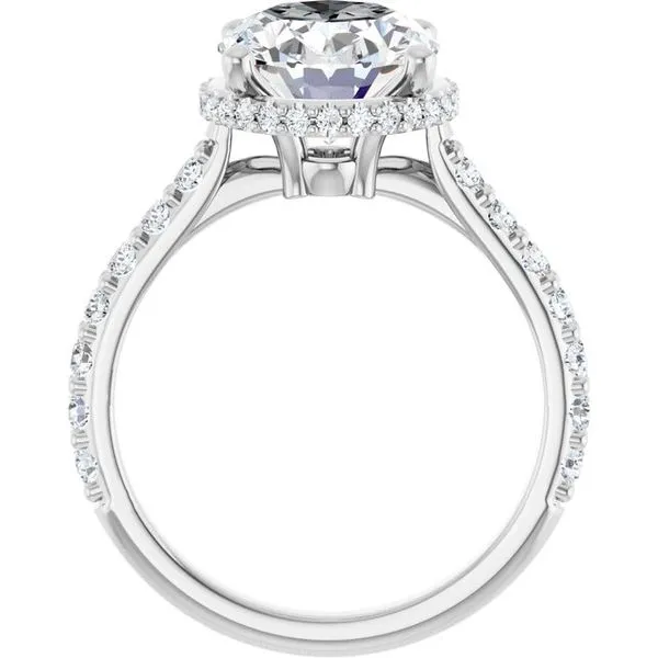 Hidden Halo-Style Engagement Ring Image 2 Don's Jewelry & Design Washington, IA