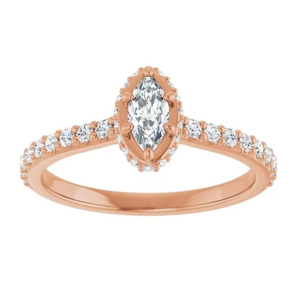 Hidden Halo-Style Engagement Ring Image 3 Futer Bros Jewelers York, PA