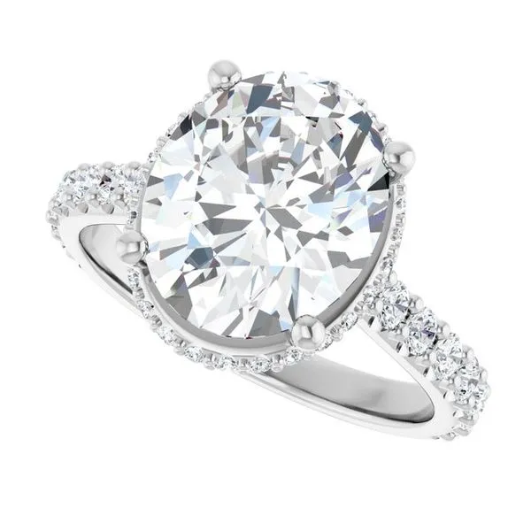 Hidden Halo-Style Engagement Ring Image 5 Paul James Jewelers Angels Camp, CA