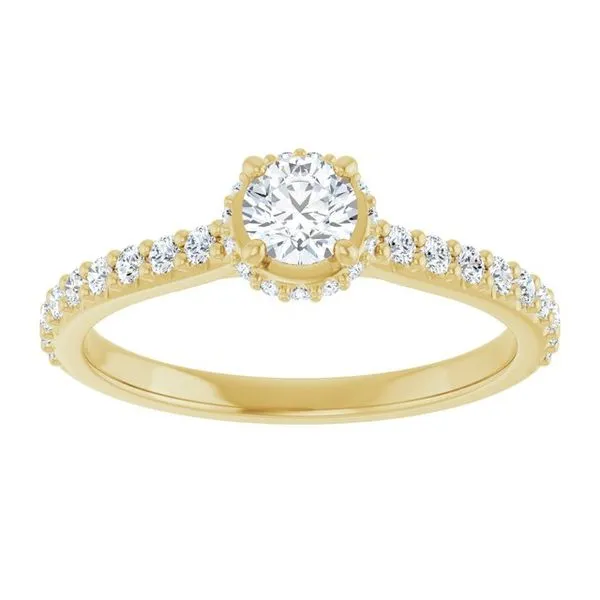 Hidden Halo-Style Engagement Ring Image 3 Shipley's Fine Jewelry Hampstead, MD