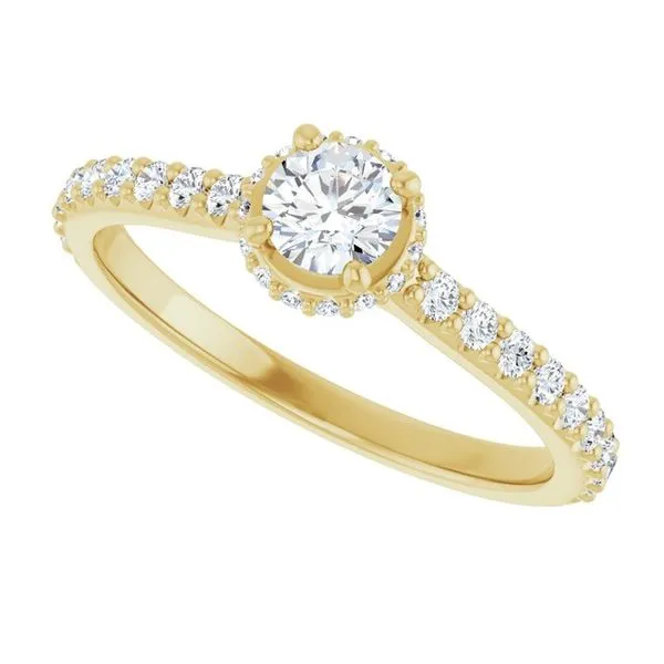 Hidden Halo-Style Engagement Ring Image 5 Paul James Jewelers Angels Camp, CA