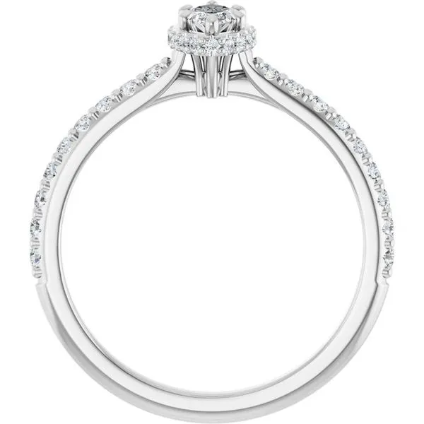 Hidden Halo-Style Engagement Ring Image 2 Futer Bros Jewelers York, PA