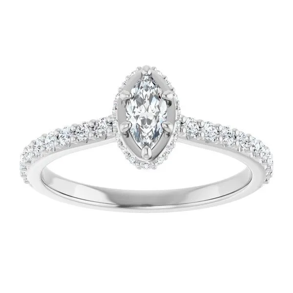 Hidden Halo-Style Engagement Ring Image 3 Mark Jewellers La Crosse, WI