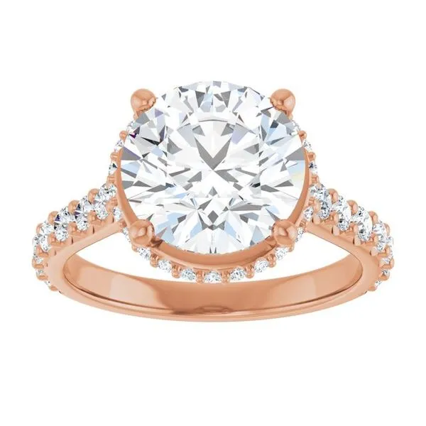 Hidden Halo-Style Engagement Ring Image 3 J. Thomas Jewelers Rochester Hills, MI