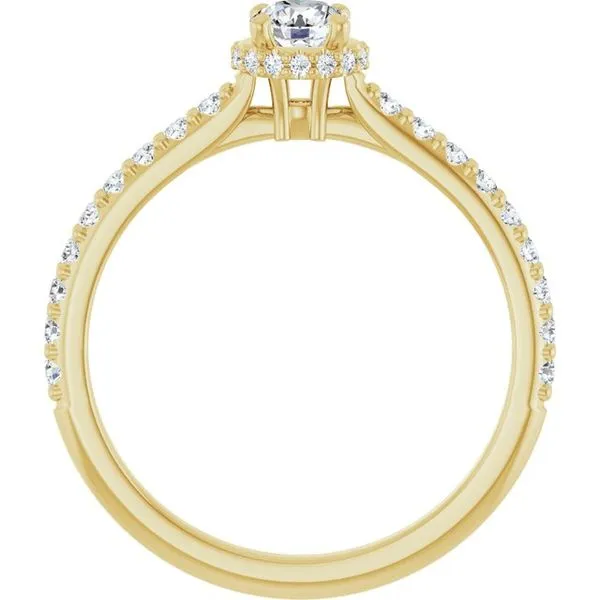 Hidden Halo-Style Engagement Ring Image 2 JF Jones Jewelers Rochester, NY